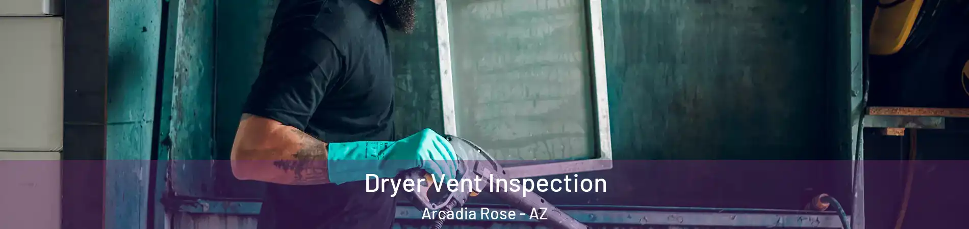 Dryer Vent Inspection Arcadia Rose - AZ