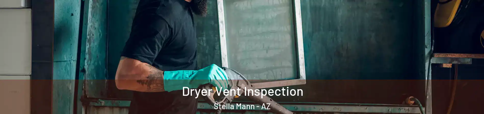 Dryer Vent Inspection Stella Mann - AZ