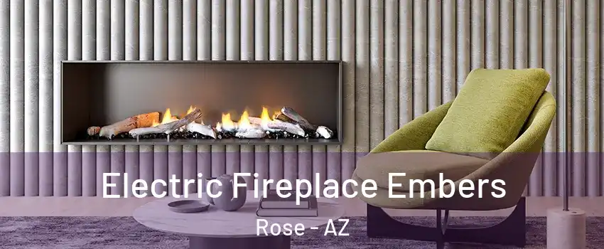 Electric Fireplace Embers Rose - AZ