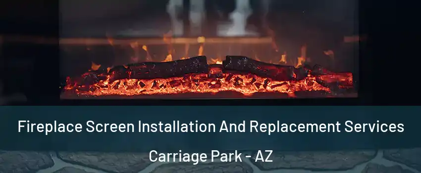 Fireplace Screen Installation And Replacement Services Carriage Park - AZ