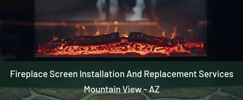 Fireplace Screen Installation And Replacement Services Mountain View - AZ