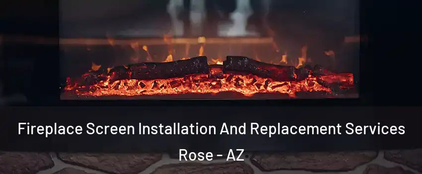 Fireplace Screen Installation And Replacement Services Rose - AZ
