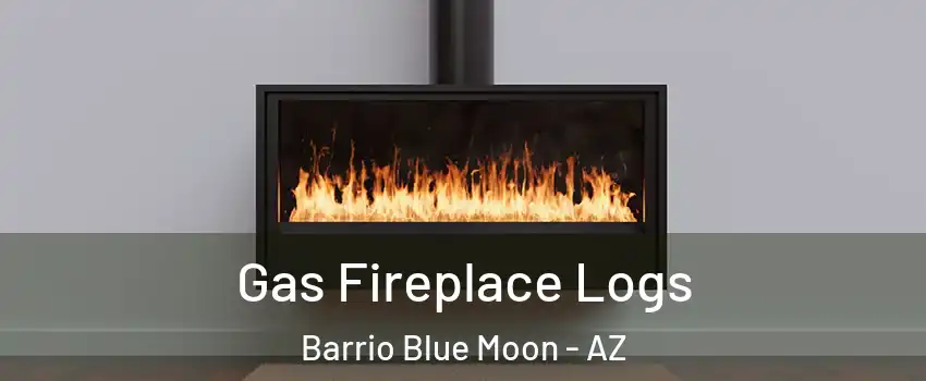 Gas Fireplace Logs Barrio Blue Moon - AZ