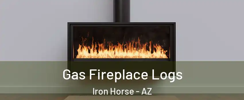 Gas Fireplace Logs Iron Horse - AZ