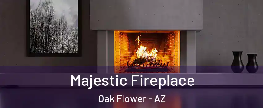 Majestic Fireplace Oak Flower - AZ
