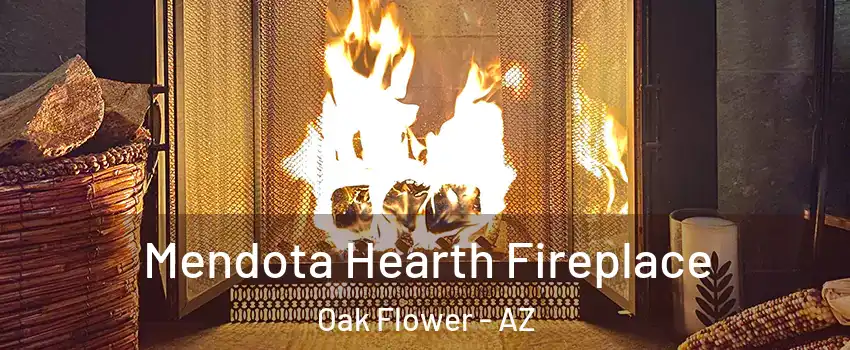 Mendota Hearth Fireplace Oak Flower - AZ