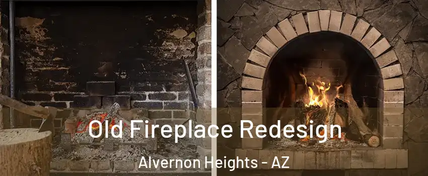 Old Fireplace Redesign Alvernon Heights - AZ