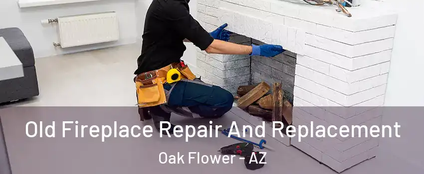 Old Fireplace Repair And Replacement Oak Flower - AZ