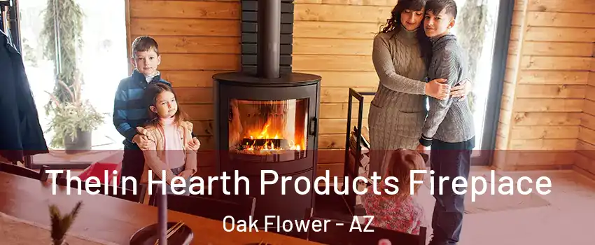 Thelin Hearth Products Fireplace Oak Flower - AZ