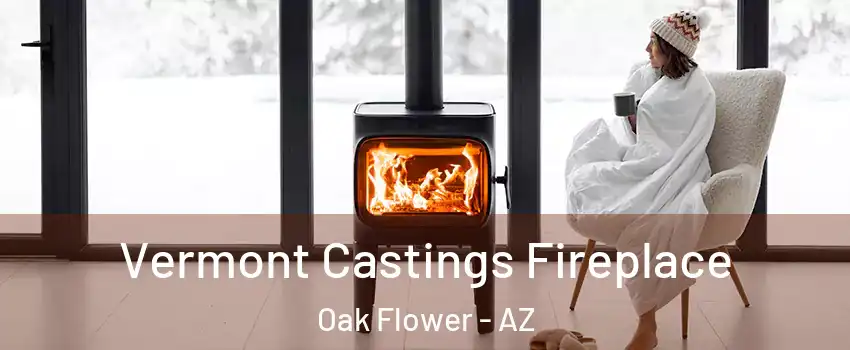 Vermont Castings Fireplace Oak Flower - AZ